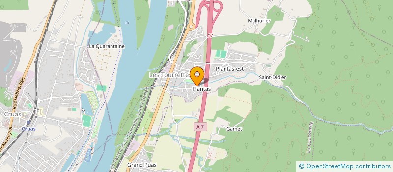 localisation de l'entreprise GLOBAL FORMATIONS  LES TOURRETTES