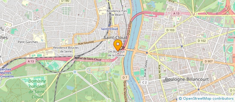 localisation de l'entreprise GLOBAL FRESH TRADING à SAINT-CLOUD