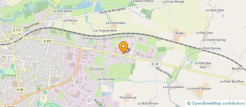 localisation de l'entreprise GLOBAL FT  VITRE