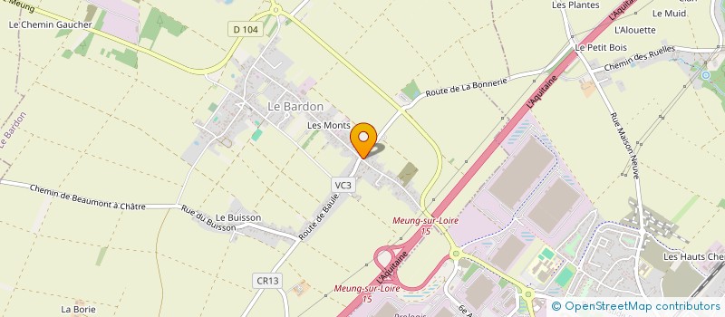 localisation de l'entreprise GLOBAL GARDIENNAGE SECURITE à LE BARDON