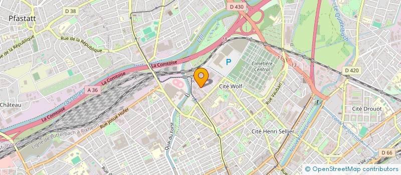 localisation de l'entreprise GLOBAL GROOVE  MULHOUSE