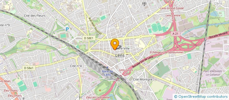 localisation de l'entreprise GLOBAL GROUPE HABITAT  LENS