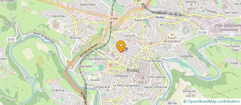 localisation de l'entreprise GLOBAL GYM CENTER  RODEZ