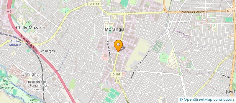 localisation de l'entreprise GLOBAL H à MORANGIS