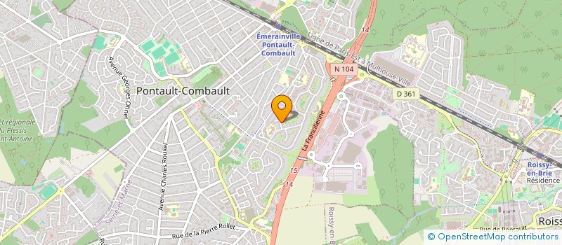 localisation de l'entreprise GLOBAL-HUB à PONTAULT-COMBAULT