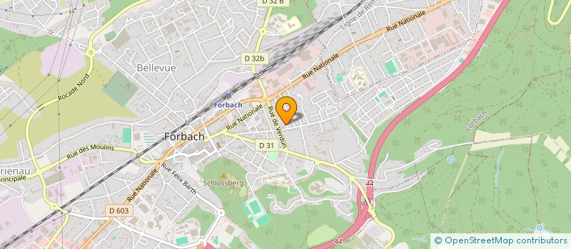 localisation de l'entreprise GLOBAL HUMANITY à FORBACH