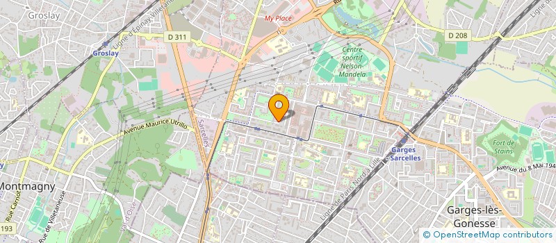 localisation de l'entreprise GLOBAL IMPORT-EXPORT  SARCELLES