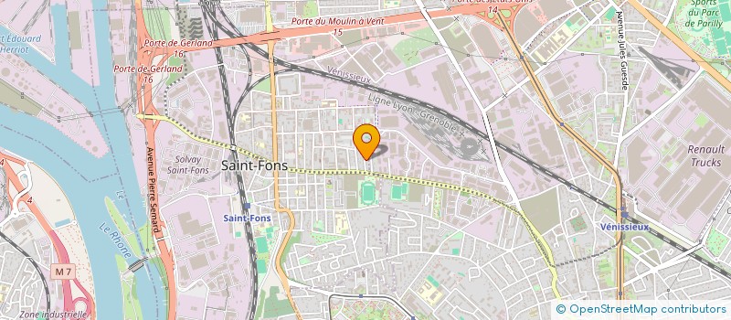 localisation de l'entreprise GLOBAL INDUSTRIE POLYSERVICES  SAINT-FONS