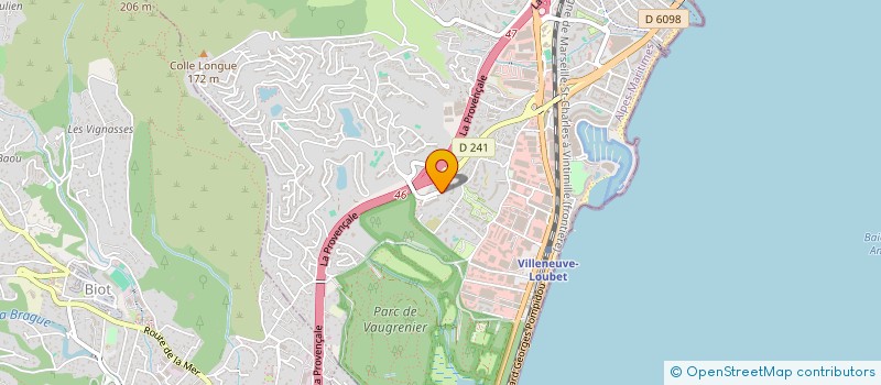 localisation de l'entreprise GLOBAL INVEST  VILLENEUVE-LOUBET