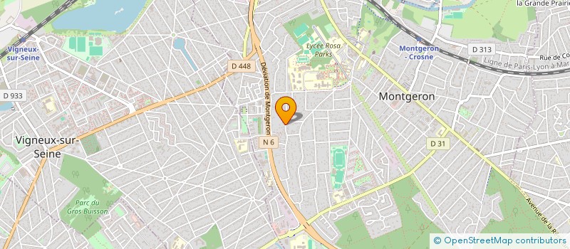 localisation de l'entreprise GLOBAL INVEST à MONTGERON