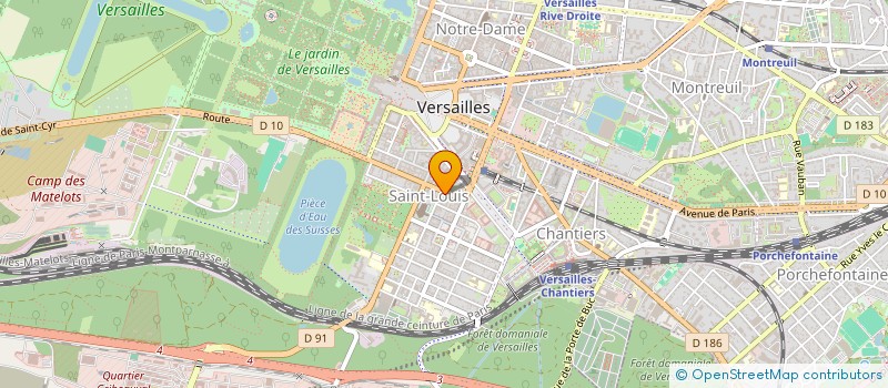 localisation de l'entreprise GLOBAL INVEST à VERSAILLES