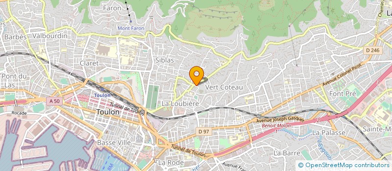 localisation de l'entreprise GLOBAL INVEST PATRIMOINE  TOULON