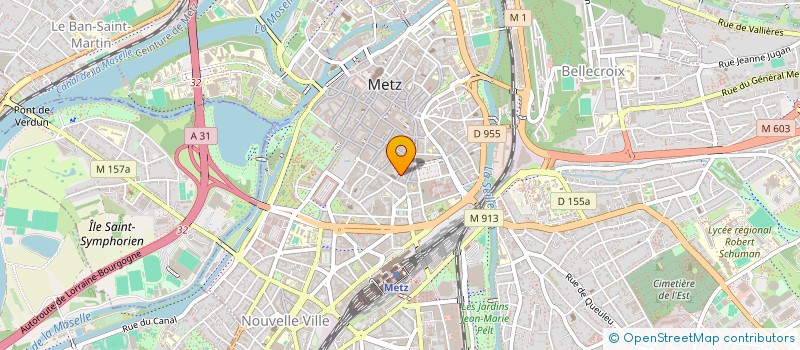 localisation de l'entreprise GLOBAL INVESTISSEMENT  METZ