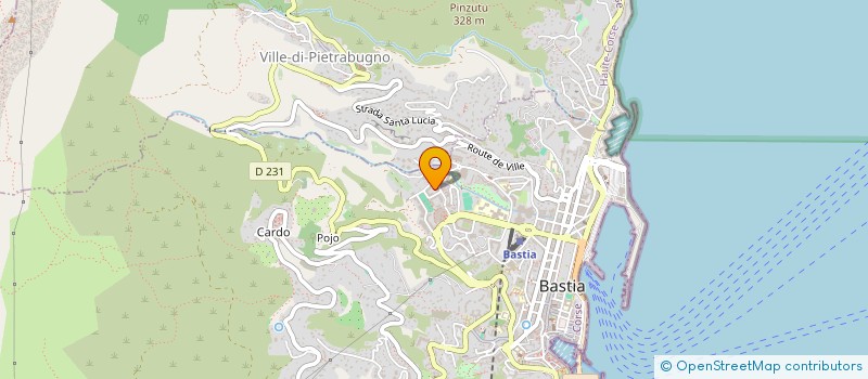 localisation de l'entreprise GLOBAL INVESTISSEMENT à BASTIA