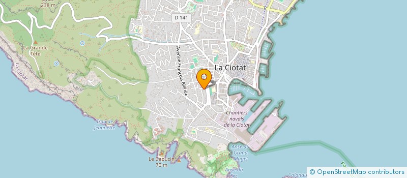 localisation de l'entreprise GLOBAL INVESTISSEMENT HOLDING  LA CIOTAT