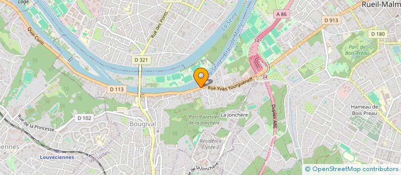 localisation de l'entreprise GLOBAL JD  BOUGIVAL