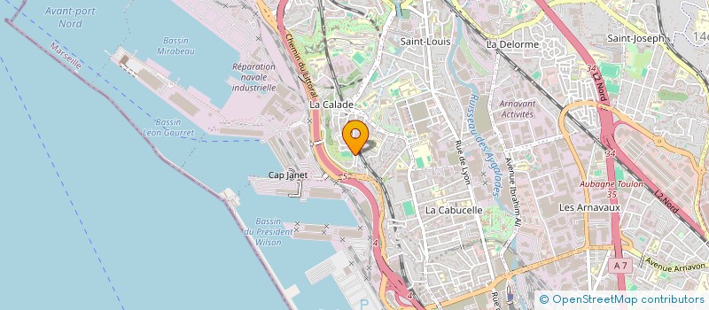 localisation de l'entreprise GLOBAL LINKS  MARSEILLE 15