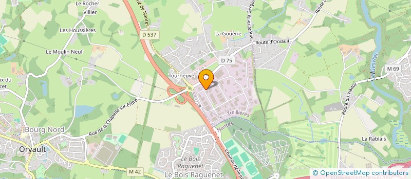 localisation de l'entreprise GLOBAL LM  TREILLIERES