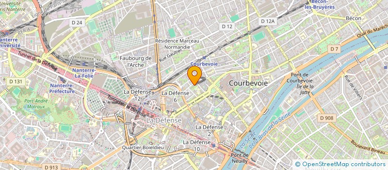 localisation de l'entreprise GLOBAL LOGISTICS NETWORK à COURBEVOIE