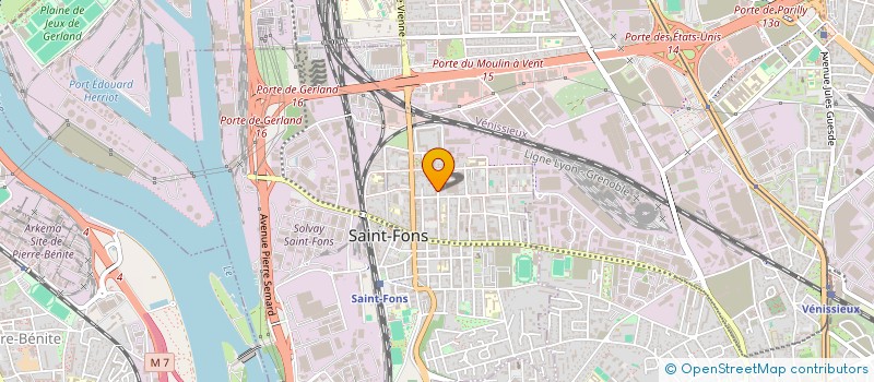 localisation de l'entreprise GLOBAL LOGISTICS TRANSPORTS à SAINT-FONS