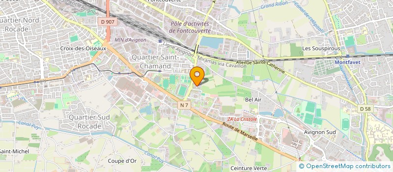 localisation de l'entreprise GLOBAL LOGISTIQUE à AVIGNON