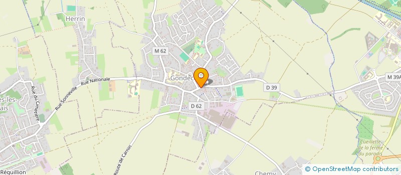 localisation de l'entreprise GLOBAL MARKET +  GONDECOURT