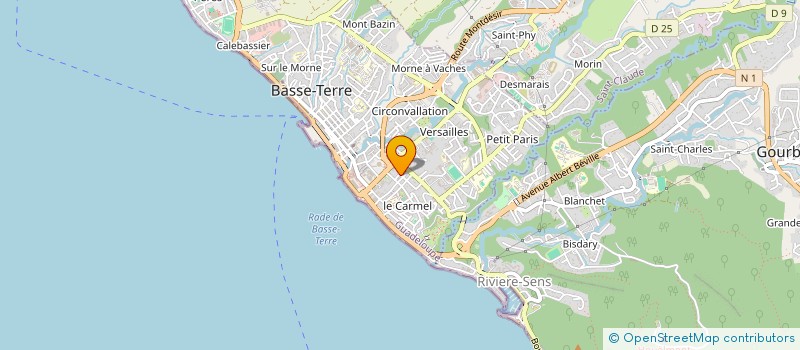 localisation de l'entreprise GLOBAL MEDIA  BASSE-TERRE