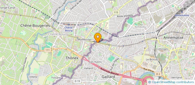 localisation de l'entreprise GLOBAL MEDIA SERVICES à GAILLARD
