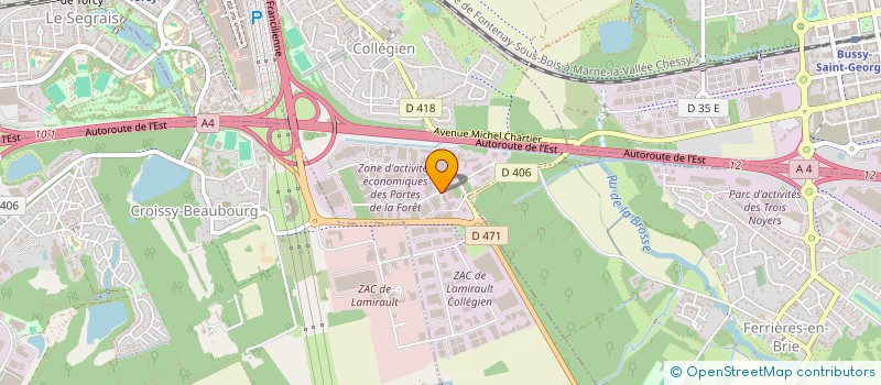 localisation de l'entreprise GLOBAL METAL SERVICES ENTREPRISES  COLLEGIEN