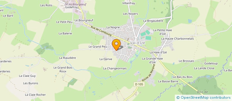 localisation de l'entreprise GLOBAL MUSIQUE  VAL-D'IZE