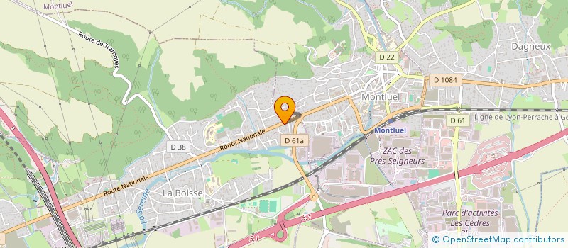 localisation de l'entreprise GLOBAL NEGOCE à LA BOISSE