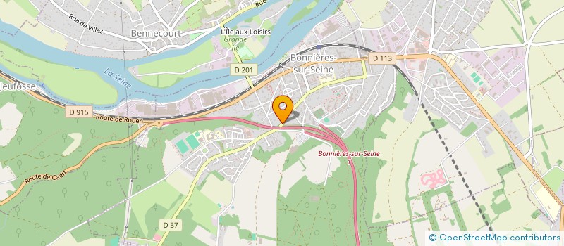 localisation de l'entreprise GLOBAL NEGOCE  BONNIERES-SUR-SEINE