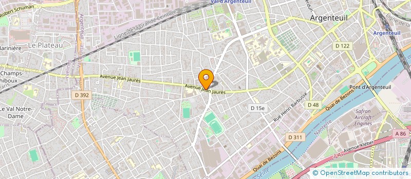 localisation de l'entreprise GLOBAL NET SERVICES à ARGENTEUIL