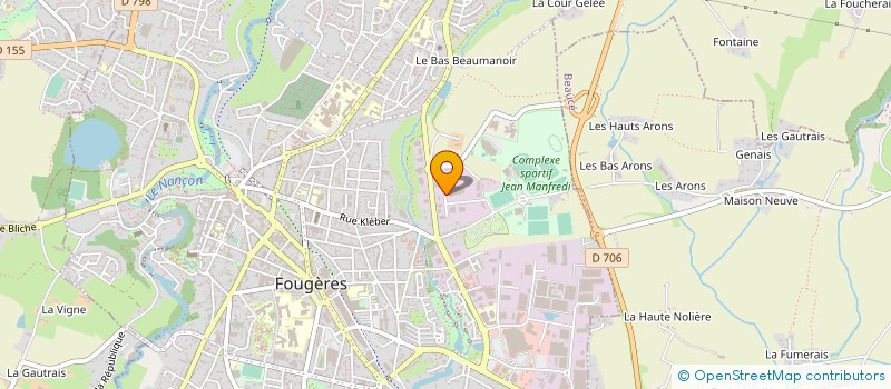 localisation de l'entreprise GLOBAL NUTRITION INTERNATIONAL  FOUGERES