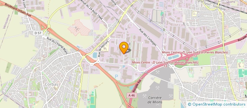 localisation de l'entreprise GLOBAL OPTIMIUM TRANSPORT (GOT) à CORBAS