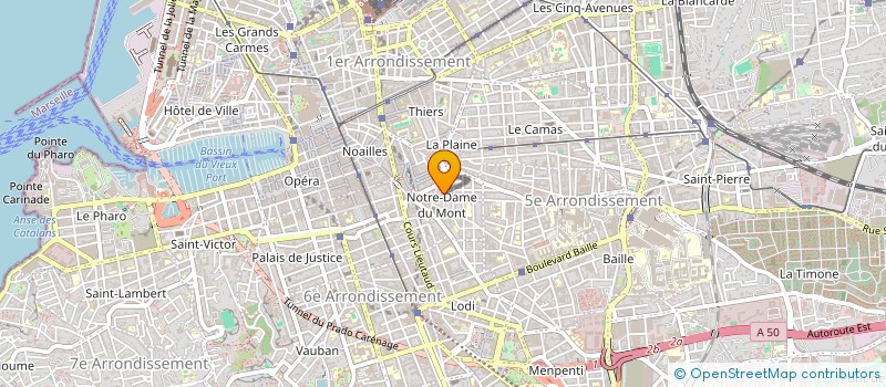 localisation de l'entreprise GLOBAL PARTENAIRES à MARSEILLE