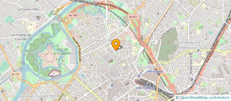 localisation de l'entreprise GLOBAL PATRIMOINE à LILLE