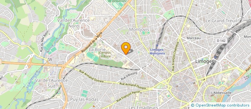 localisation de l'entreprise GLOBAL PHONE 46  LIMOGES