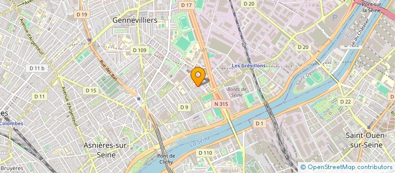 localisation de l'entreprise GLOBAL PLUS TRADING à GENNEVILLIERS