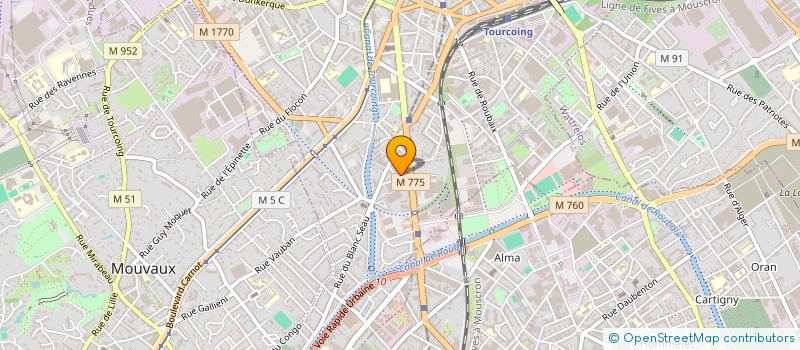 localisation de l'entreprise GLOBAL PRINT  TOURCOING