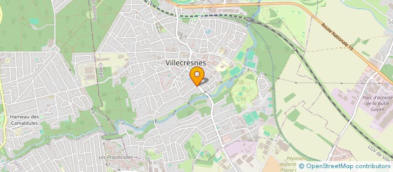 localisation de l'entreprise GLOBAL PROJET  VILLECRESNES