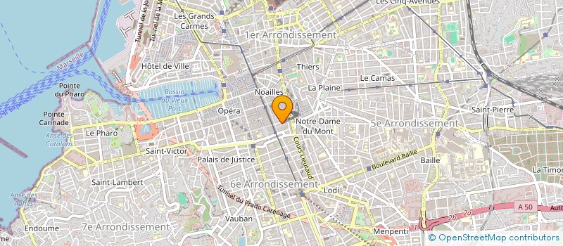 localisation de l'entreprise GLOBAL PROVISION à MARSEILLE 6