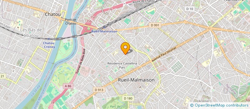 localisation de l'entreprise GLOBAL RENOV à RUEIL-MALMAISON