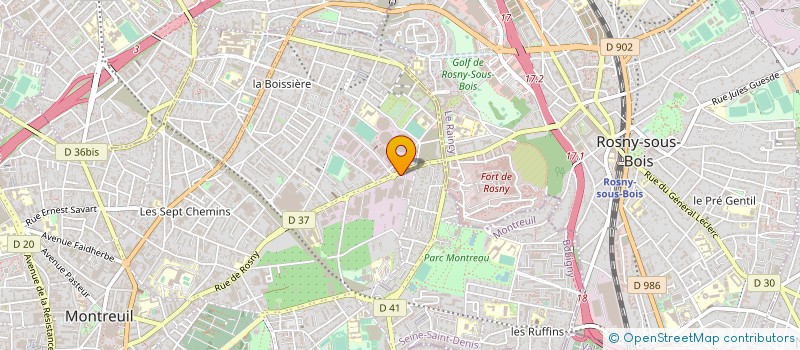 localisation de l'entreprise GLOBAL-RESTOR à MONTREUIL
