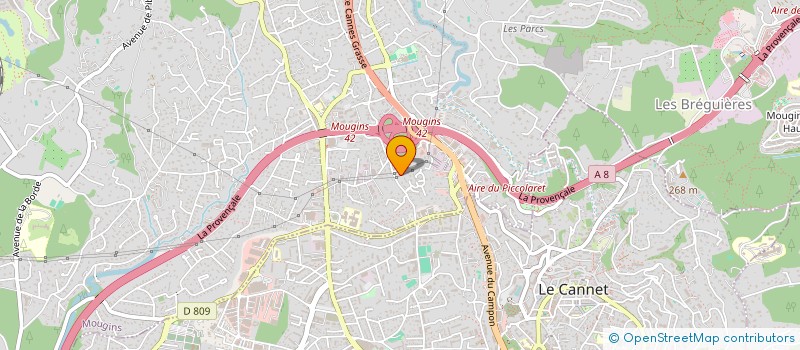 localisation de l'entreprise GLOBAL RIVES EVENT à MOUGINS