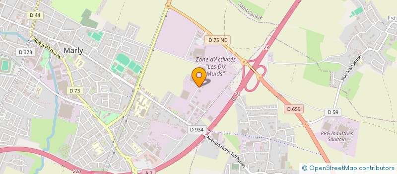 localisation de l'entreprise GLOBAL SECURITE PREVENTION INCENDIE à MARLY