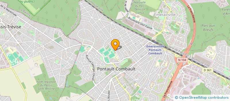 localisation de l'entreprise GLOBAL SECURITE PRIVEE à PONTAULT COMBAULT