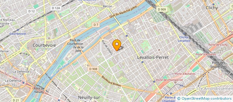 localisation de l'entreprise GLOBAL SERVICE à LEVALLOIS-PERRET