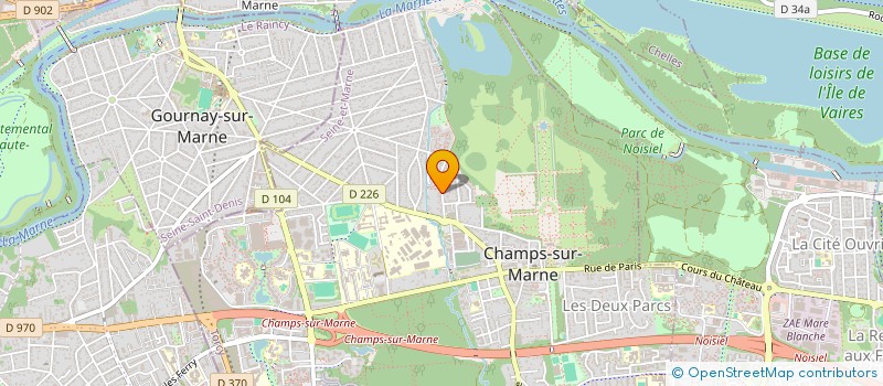 localisation de l'entreprise GLOBAL SERVICE  CHAMPS-SUR-MARNE