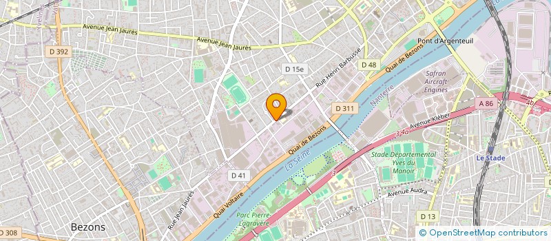 localisation de l'entreprise GLOBAL SERVICE à ARGENTEUIL